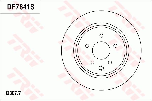 英菲尼迪 FX 2013款 FX37 超越升级版(VQ37VHR) TRW DF7641 后刹车盘 最小厚度（毫米）:14;制动盘类型:通风盘;直径（毫米）:307,67;制动盘厚度（毫米）:16,12;孔的数量1:5;定心直径（毫米）:68;高度（毫米）:62,1;螺纹尺寸:12.8;孔所在圆周直径（毫米）:114 