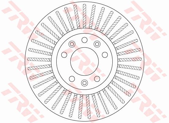 雪铁龙 C5 2010款 3.0L 自动旗舰型(10FJ5P XFV PSA) TRW DF6419 前刹车盘 制动盘类型:通风盘;制动盘厚度（毫米）:28;直径（毫米）:304;孔的数量1:5;孔所在圆周直径（毫米）:108;定心直径（毫米）:71;高度（毫米）:48;最小厚度（毫米）:26;颜色:黑色;表面:已油漆的;EAN编码:3322938169541 