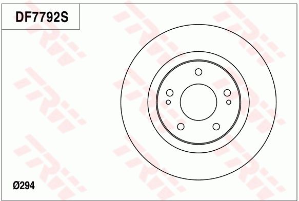 北汽威旺 威旺S50 2016款 1.5T 手动欢动超越版(4A91T) TRW DF7792 前刹车盘 制动盘类型:通风盘;直径（毫米）:294;最小厚度（毫米）:22,4;孔的数量1:5;高度（毫米）:46;制动盘厚度（毫米）:24;螺纹尺寸:M8;孔所在圆周直径（毫米）:114,3;定心直径（毫米）:69 