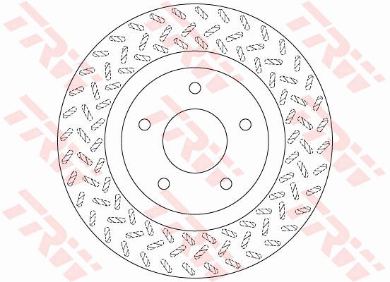 Jeep 指南者(进口) 2013款 2.4L 四驱豪华版(B) TRW DF6206 前刹车盘 制动盘类型:通风盘;孔的数量1:5;直径（毫米）:294;定心直径（毫米）:69;高度（毫米）:45,6;制动盘厚度（毫米）:26;最小厚度（毫米）:24,4;孔所在圆周直径（毫米）:114,3;颜色:黑色;表面:已油漆的;EAN编码:3322938163235 
