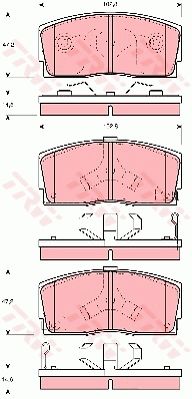 一汽 夏利 2004 骏雅 TJ7101A(TJ376QE) TRW GDB3166 前刹车片 特定生产商:SUMITOMO;磨损报警触点:带磨损音频报警;检测记号:E9 90R 01107/329;高度（毫米）:47,2;长度（毫米）:102,8;厚度（毫米）:14,6;EAN编码:3322937239252;开槽:有;倒角:有;消音片:1 + 2 + 1;弹簧:2 + 2 + 2 